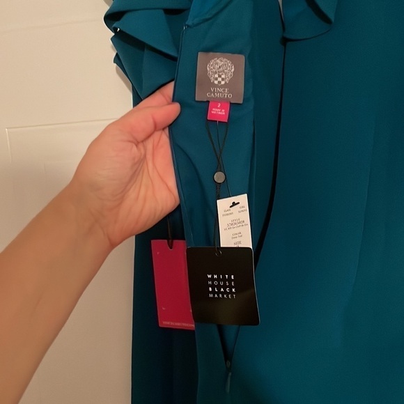 - Vince Camuto NWT gorgeous Teal dress - Picture 12 of 16